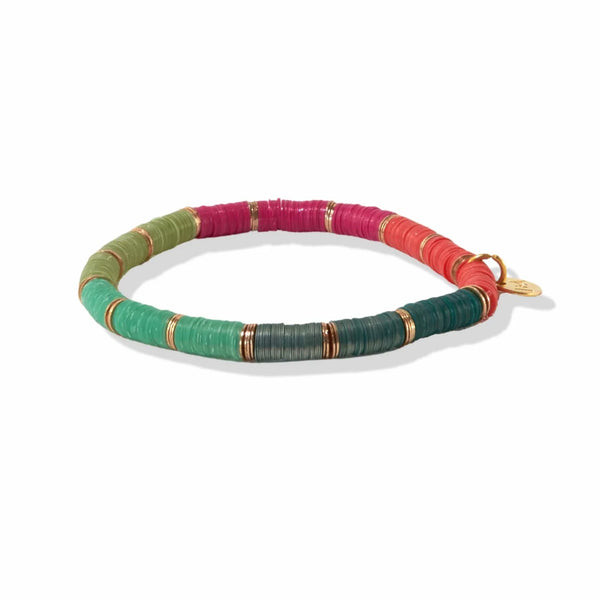 Ink + Alloy - Grace Stripe and Multi Mix Strech Bracelet - Multicolor
