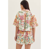 Entro - Printed Top - Pink