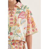 Entro - Printed Top - Pink