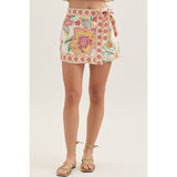 Entro - Printed Skort - Pink