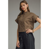 Entro - Boxy Top - Brown