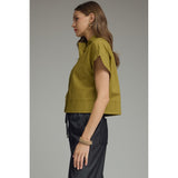 Entro - Boxy Top - Martini Olive
