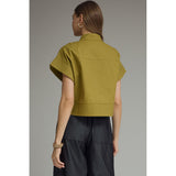 Entro - Boxy Top - Martini Olive