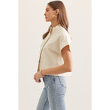 Entro - Boxy Top - Linen