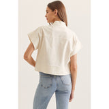 Entro - Boxy Top - Linen