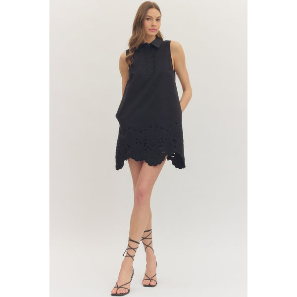 entro black dress Sweater Scarf Mini 40 Waist (in) 23 SIZE S ENTRO Black Dress