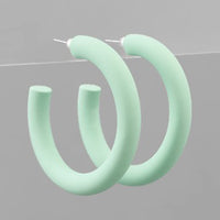 30mm Color Coated Hoops - Mint