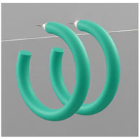 30mm Color Coated Hoops - Green