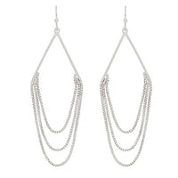 Triangle Shape Triple Layer Chain - Silver