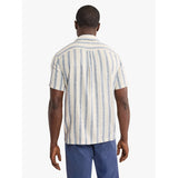 Fair Harbor - Oasis Textured Shirt - Sea Blue Stripe