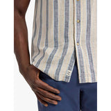 Fair Harbor - Oasis Textured Shirt - Sea Blue Stripe