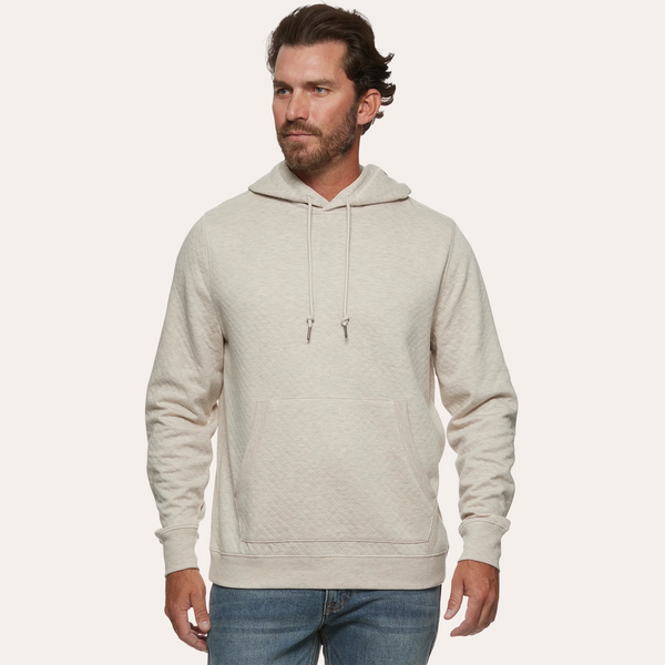 Flag & Anthem - Bradner Super Soft Quilted Long Sleeve Hoodie - Oatmeal Heather