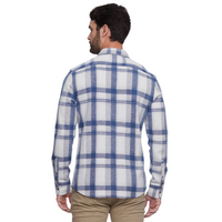 Flag & Anthem - Cordova Long Sleeve Hero Knit Flannel - Cream/Blue