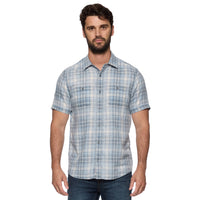 Flag & Anthem - Stanwood Short Sleeve Vintage Soft Shirt - Blue/Grey
