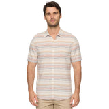 Flag & Anthem - Westmont SS Stripe Shirt - Cream/Pink/Tan