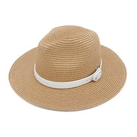 Buckle Band Straw Hat - White