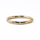 Ink + Alloy - Lucille Round Bead Stretch Brass Bracelet - Gold