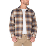 Liverpool - Men's Flap Pocket Overshirt- Chestnut Ivory