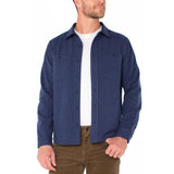 Liverpool - Knit LS Button Up - Navy