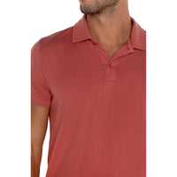 Liverpool - Garment Dyed Polo - Nantucket Red