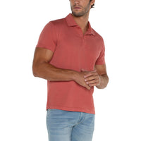 Liverpool - Garment Dyed Polo - Nantucket Red