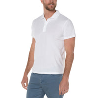 Liverpool - Garment Dyed Polo - White