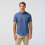 Mizzen + Main - Leeward SS Dress Shirt - Coastal Fjord Medallion