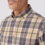 Mizzen + Main - City Flannel - Khaki Timothy
