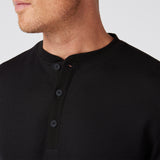 Mizzen + Main - Henderson Henley - Black Solid