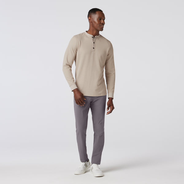 Mizzen + Main - Henderson Henley - Oyster Solid