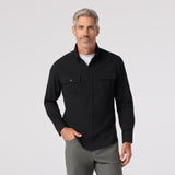 Mizzen + Main - Upstate Flannel - Black Heather