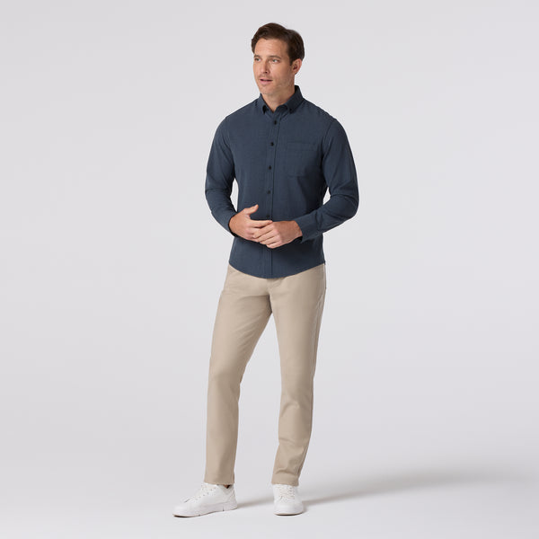 Mizzen + Main - City Flannel - Navy Heather