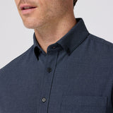 Mizzen + Main - City Flannel - Navy Heather