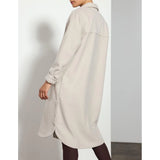 MPG Sport - Elevate Longline Shirt Jacket - Linen White
