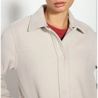 MPG Sport - Elevate Longline Shirt Jacket - Linen White
