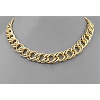 Bold Chain Choker - Gold