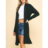 Pinch - Open Knitted Cardigan - Black
