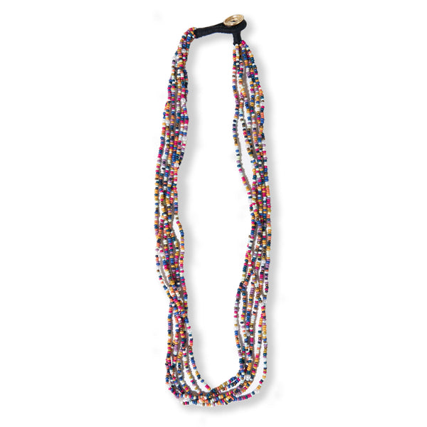 Ink + Alloy - Quinn Mixed Beaded Necklace - Multicolor