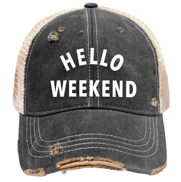 Retro Brand - Hello Weekend Hat - Black