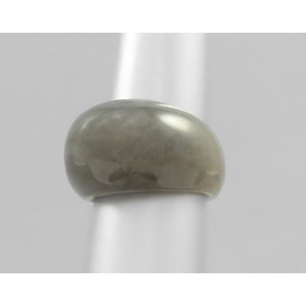 Resin Dome Ring - Grey