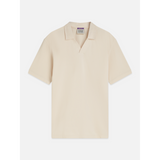 Scotch & Soda - 3 Crosses Pique Relaxed-Fit Garment-Dyed Polo - Eggnog