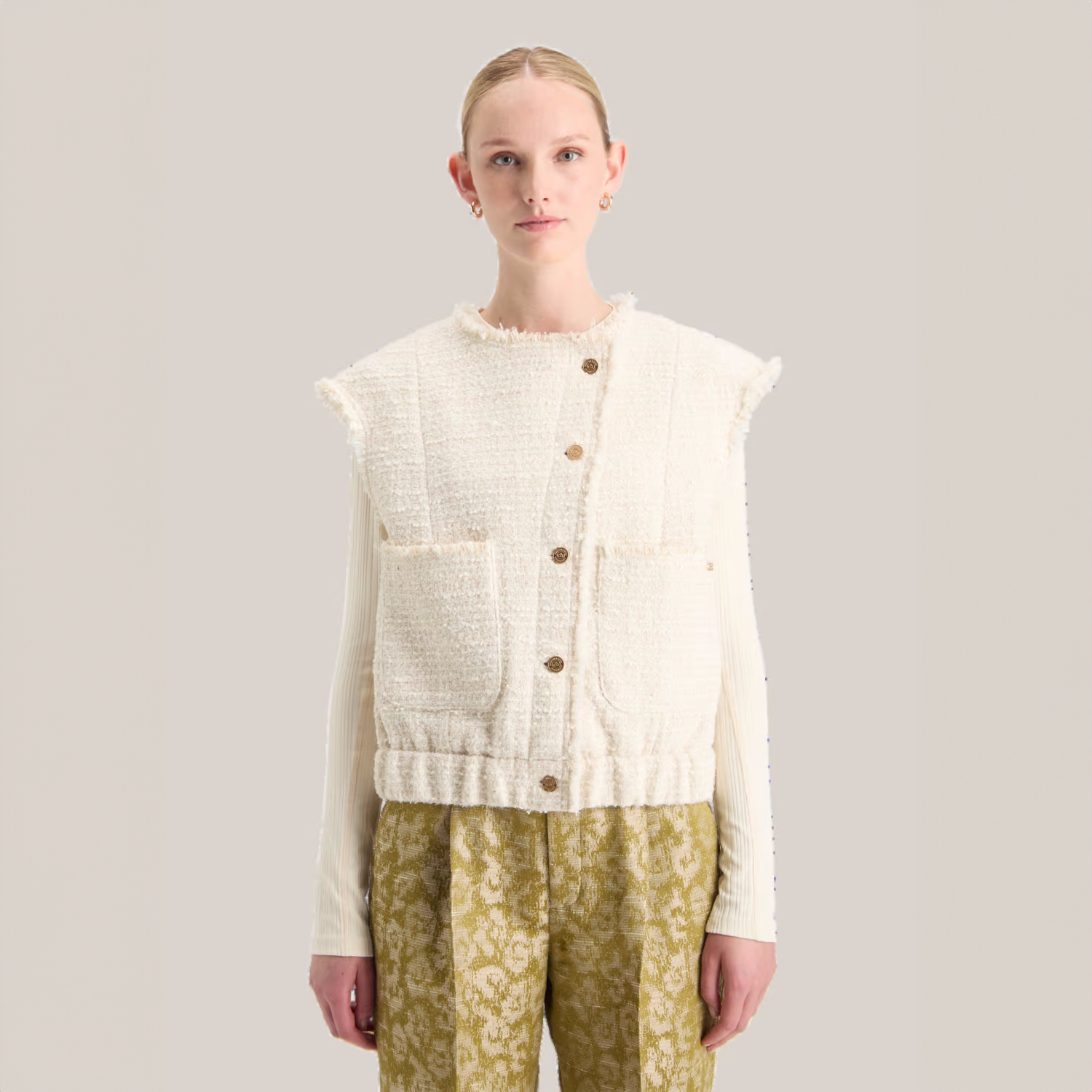 dolce. candy tweed vest ドルチェ ツイード - メルカリ