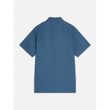 Scotch & Soda - Linen Regular-Fit Short Sleeved Shirt - Ensign Blue