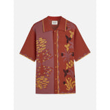 Scotch & Soda - Knitted Jaquard Short Sleeve Shirt - Desert Hawaiian Bossa Nova