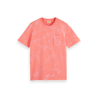 Scotch & Soda - Washed Pocket T-Shirt - Coral Reef