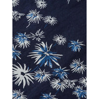 Scotch & Soda - Printed Short Sleeve Poplin Shirt - Blue Fireworks