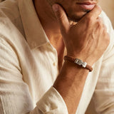 Steel & Barnett - Leather Bracelet Archie - Peanut