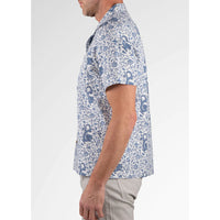 Tailor Vintage - PUREtec cool Linen/Cotton Cabana Shirt - Dragon Print