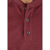 Tailor Vintage - Lightweight Stretch Waffle Henley - Zinfandel