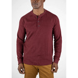 Tailor Vintage - Lightweight Stretch Waffle Henley - Zinfandel